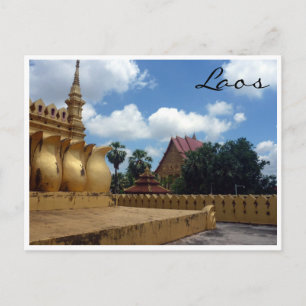 lao golden stupa briefkaart