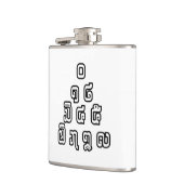 Lao-/Laos-getallen piramide Laotiaans taalscript Heupfles (Links)