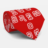 Lao-/Laos-getallen piramide Laotiaans taalscript Stropdas (Opgerold)