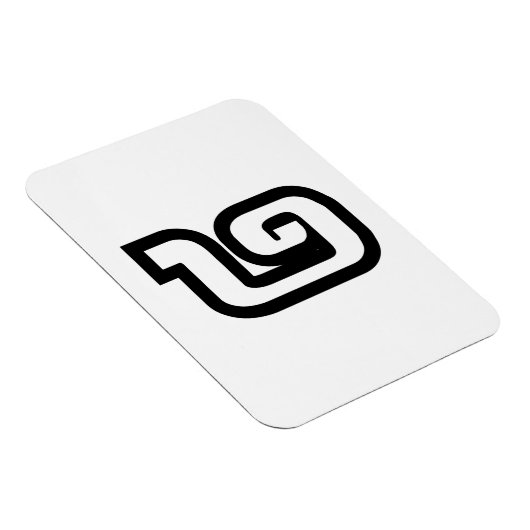 Lao / Laos Nummer Twee / 2 / ໒ (Song) Laotiaans Magneet (Rechterzijde)