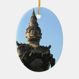 Lao Reuzenbewaker .. Buddha Park, Vientiane, Laos Keramisch Ornament