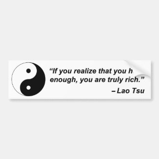 Lao Tsu Quote Bumpersticker