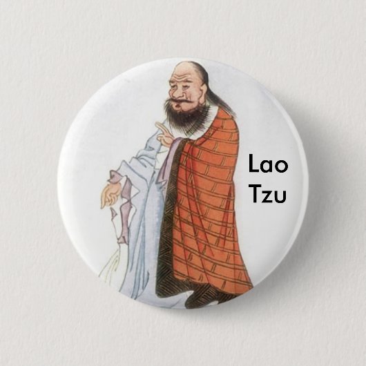 Lao Tzu 2 Ronde Button 5,7 Cm (Voorkant)