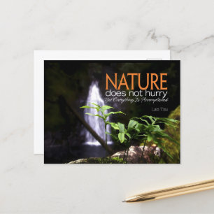 Lao Tzu Inspirerend quote "Natuur" Briefkaart