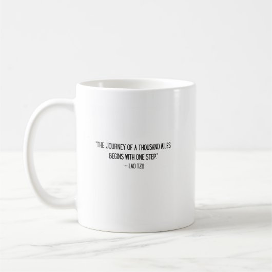 Lao Tzu Motivational Coffee Mug (Gauche)