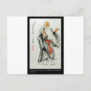 Lao Tzu Natuur Haast Nooit Citaat Cadeaus & T-shir Briefkaart