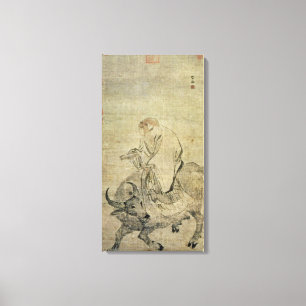 Lao-tzu rijdt met zijn ox, Chinees, Ming Dynasty Canvas Afdruk