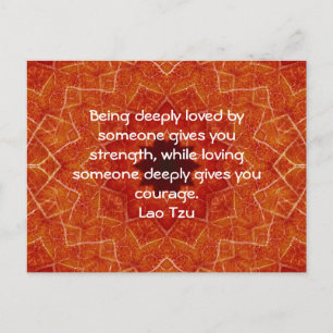 Lao Tzu Wisdom Quotation Gezegde Briefkaart