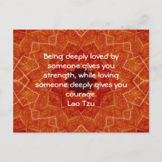 Lao Tzu Wisdom Quotation Gezegde Briefkaart