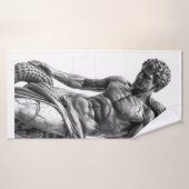 Laocoon and His Sons - Black Marble Art Badhanddoek (Badhanddoek)