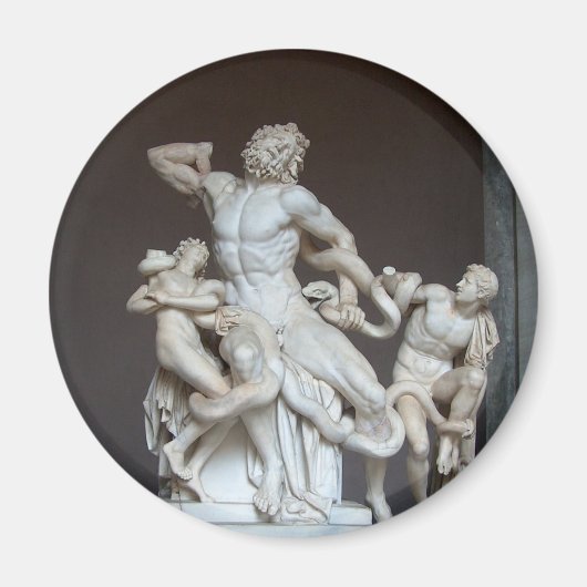 Laocoön en zijn Sons-beeld in het Vaticaan-museum Magneet (Voorkant)
