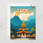 Laos Briefkaart (Voorkant / Achterkant)