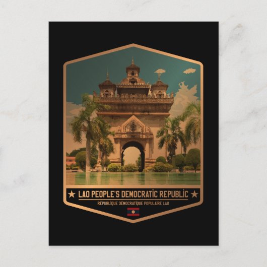 Laos Briefkaart (Voorkant)