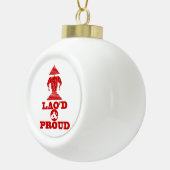 LAO'S D & PROUD KERAMISCHE BAL ORNAMENT (Rechts)