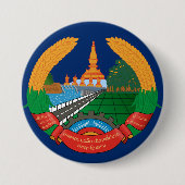 laos embleem ronde button 7,6 cm (Voorkant)