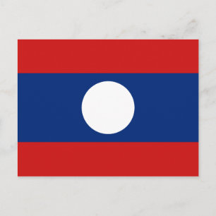 Laos Flag Briefkaart
