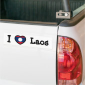 Laos Flag Bumpersticker (Op Truck)