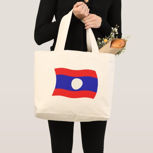 Laos Flag Canvas tas (Voorkant (product))