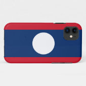 Laos Flag Case-Mate iPhone Case (Achterkant (horizontaal))