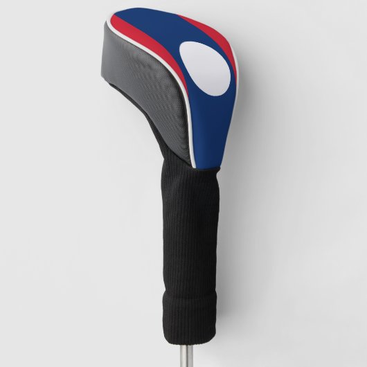 Laos Flag Golfheadcover (Schuin)