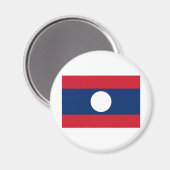 Laos Flag Magneet (Voorkant / Achterkant)