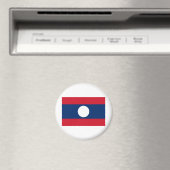 Laos Flag Magneet (Insitu (Vaatwasser))