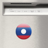 Laos Flag Magneet (Insitu (Vaatwasser))