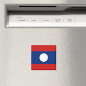 Laos Flag Magnet Magneet (Insitu (Vaatwasser))