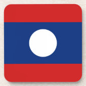 Laos Flag Onderzetter (Voorkant)