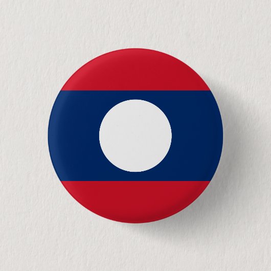 Laos Flag Ronde Button 3,2 Cm (Voorkant)