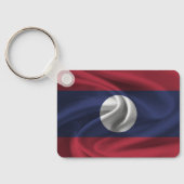 Laos Flag Sleutelhanger (Achterkant)