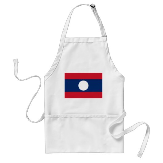Laos Flag Standaard Schort (Voorkant)