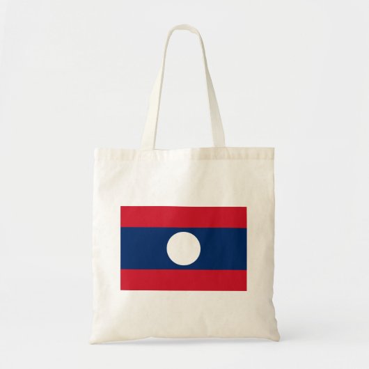 Laos Flag Tote Bag (Voorkant)