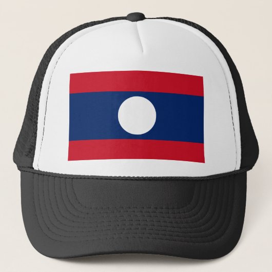 Laos Flag Trucker Pet (Voorkant)