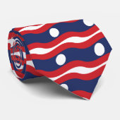 Laos Flag Wave Stropdas (Opgerold)