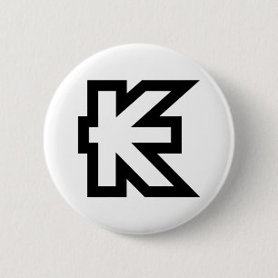 Laos Kip Lao / Laotiaans Valutateken Ronde Button 5,7 Cm
