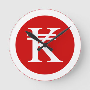 Laos Kip Lao/Laotian Money Sign Ronde Klok