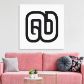 Laos / Laos Number Nine / 9 / ໙ (Kao/Gao) Laotiaan Canvas Afdruk (Insitu (Woonkamer))