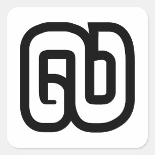 Laos / Laos Number Nine / 9 / ໙ (Kao/Gao) Laotiaan Vierkante Sticker