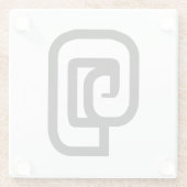 Laos / Laos Nummer 1 / 1 / ໑ (Nung/Nueng) Laotiaan Glazen Onderzetter (Achterkant)