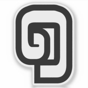 Laos / Laos Nummer 1 / 1 / ໑ (Nung/Nueng) Laotiaan Sticker