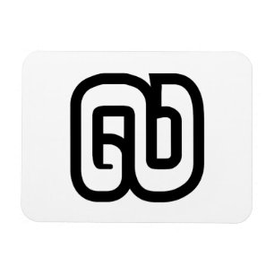 Laos / Laotiaans nummer negen / 9 / ໙ (Kao/Gao) La Magneet