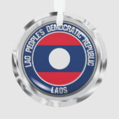 Laos Round Emblem Ornament (achterkant)