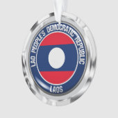 Laos Round Emblem Ornament (voorkant)