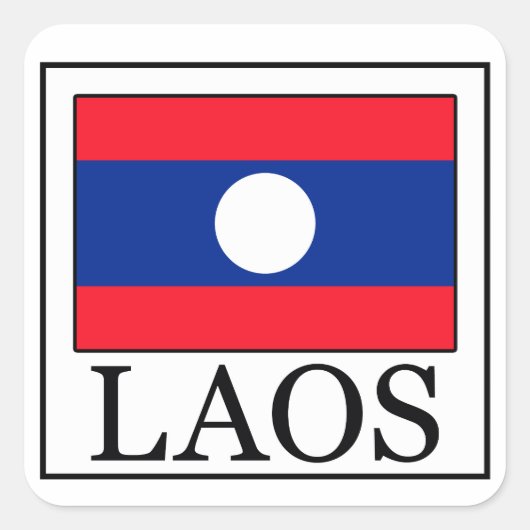 Laos sticker (Voorkant)