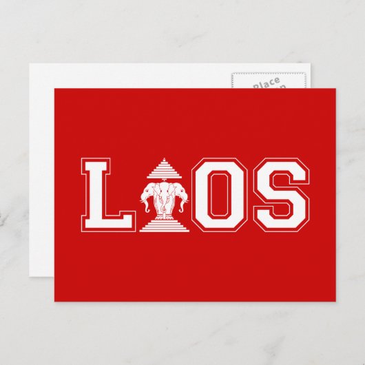 LAOS UNIVERSITEIT BRIEFKAART (Voorkant / Achterkant)