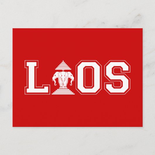 LAOS UNIVERSITEIT BRIEFKAART (Voorkant)
