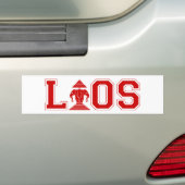 LAOS UNIVERSITEIT BUMPERSTICKER (Op auto)