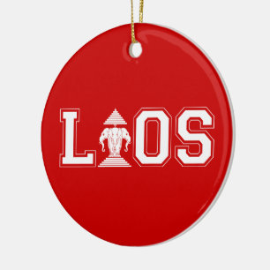 LAOS UNIVERSITEIT KERAMISCH ORNAMENT