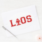 LAOS UNIVERSITEIT OVALE STICKER (Envelop)